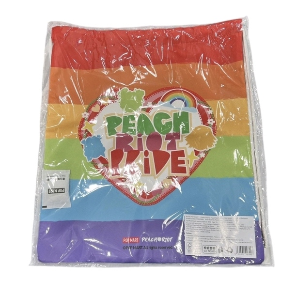 Peach Riot Rainbow Riot Series Drawstring Backpack From Pop Mart - Picture 2 of 7